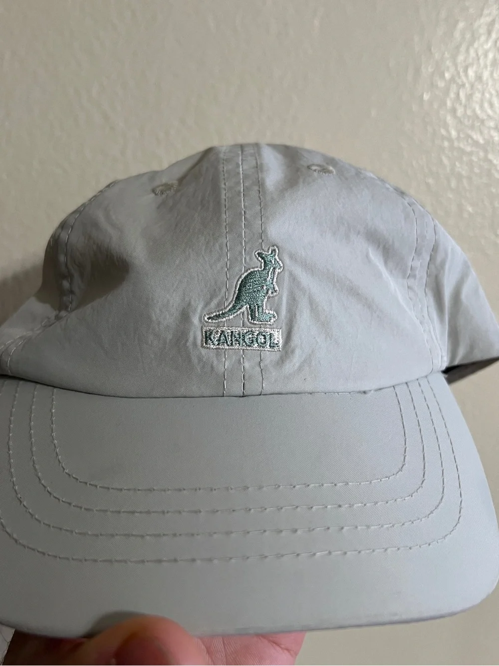 Kangol Baseball Cap Kids Large Light Gray Embroidered Logo